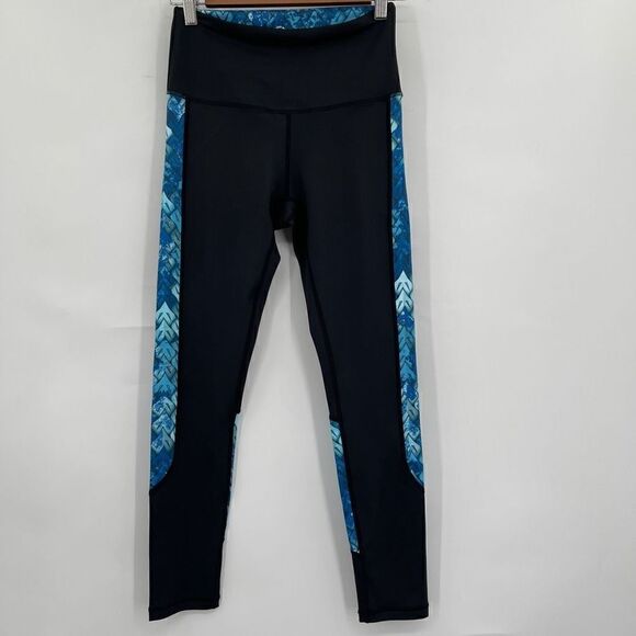 Feed Me, Fight Me Black White High Waisted Fitted Skinny Leggings Small - Picture 1 of 5